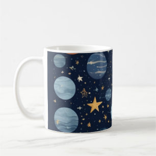 Mug Design cosmique avec éléments célestes