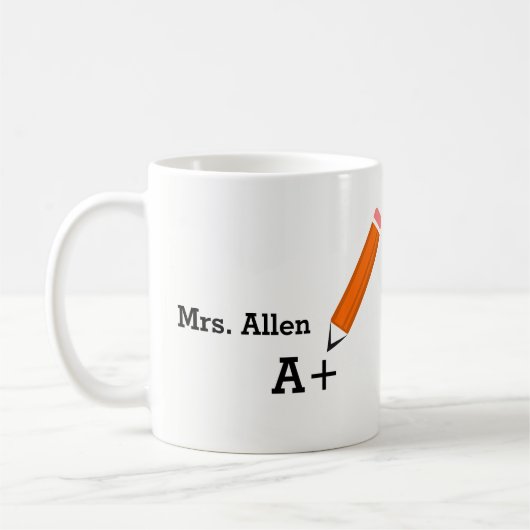 Mug Design Crayon Professeur (Gauche)