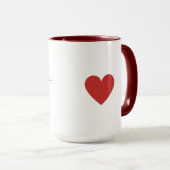 Mug Design d'amour de la coupe (Devant droit)