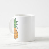 Mug Design d'ananas Cool amusant - Art graphique - C (Devant gauche)