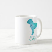 Mug Design d'aquarelle Shar Pei chinois (Devant droit)