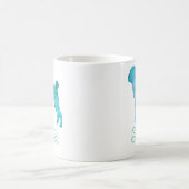 Mug Design d'aquarelle Shar Pei chinois (Centre)