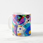 Mug Design d'art moderne Abstrait multicolore 009 (Devant gauche)