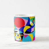 Mug Design d'art moderne Abstrait multicolore 011 (Centre)