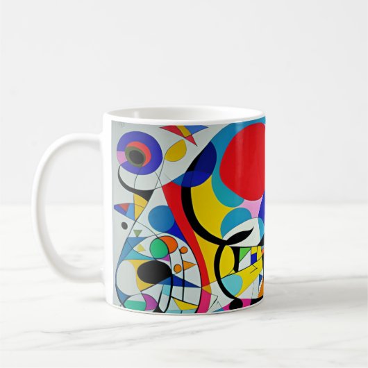 Mug Design d'art moderne Abstrait multicolore 011 (Gauche)