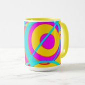 Mug Design d'art Motif en néon électrique (Devant droit)
