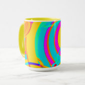 Mug Design d'art Motif en néon électrique (Devant gauche)