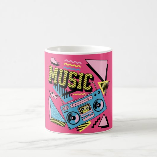 Mug Design de boite de musique de style rétro (Centre)