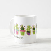 Mug Design de cactus mignons (Devant gauche)