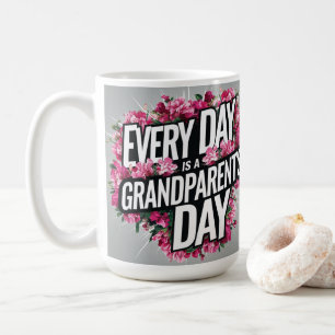 Mug Design de cadre floral grand-parent