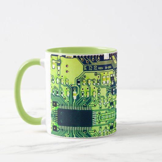 Mug Design de carte de circuit imprimé moderne Ajouter (Gauche)