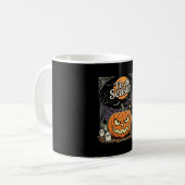 Mug Design de chat de citrouille de la saison d'Hallow (Devant gauche)