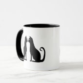 Mug Design de chat noir (Devant gauche)