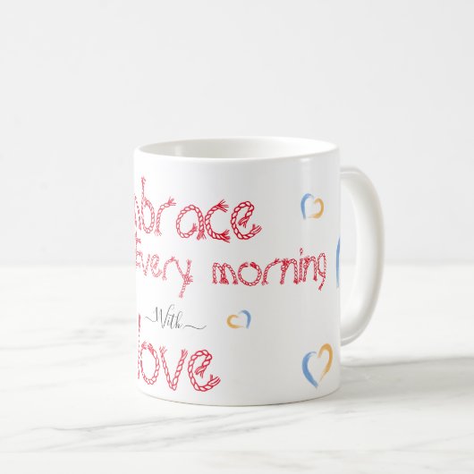 Mug Design de coeur (Devant droit)