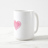 Mug Design de Coeurs Roses Romantiques (Devant droit)