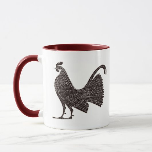 Mug Design de coq grec antique (Gauche)