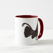 Mug Design de coq grec antique (Devant droit)