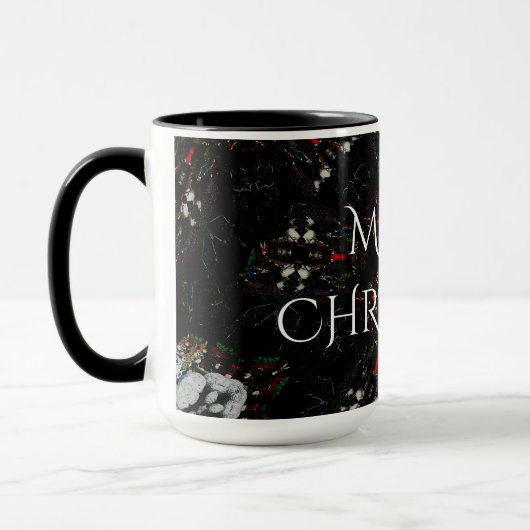 Mug Design de fleurs kaléidoscopiques rouge noir et bl (Gauche)