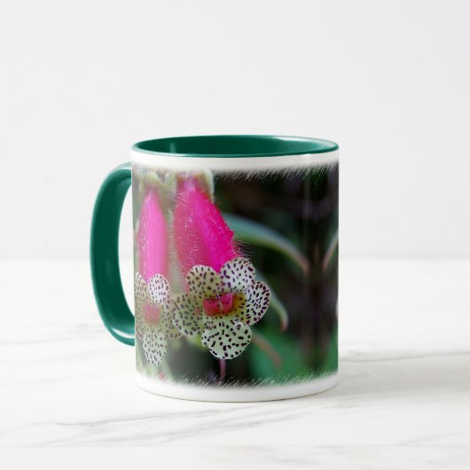 Mug Design de fleurs léopard (Devant gauche)