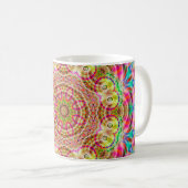 Mug Design de fleurs Mandala (Devant droit)