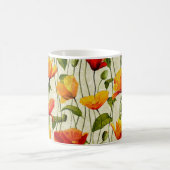 Mug Design de fleurs orange (Centre)