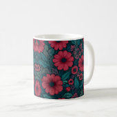Mug Design de fleurs rouges (Devant droit)