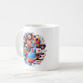 Mug Design de fusion technique pour l'esthétique moder (Devant gauche)