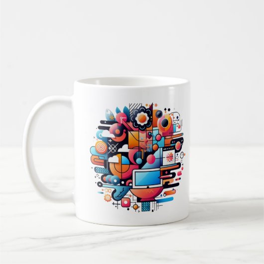 Mug Design de fusion technique pour l'esthétique moder (Gauche)