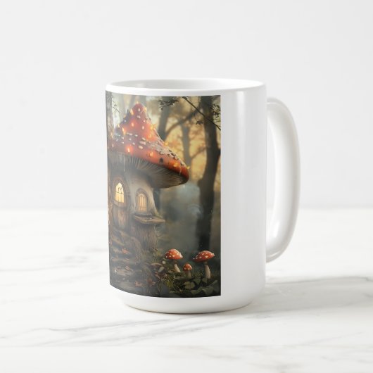Mug Design de gnome et de champignon (Devant droit)