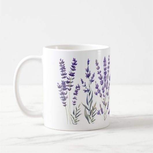 Mug Design de lavande français (Gauche)