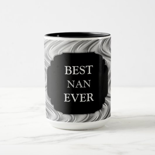 Mug Design de luxe Gold "Best Nan Ever" (Centre)