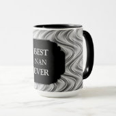 Mug Design de luxe Gold "Best Nan Ever" (Devant droit)