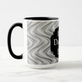 Mug Design de luxe "Meilleure fille jamais vue" en arg (Gauche)