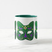 Mug Design de masque vénitien vert (Centre)
