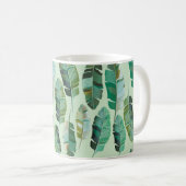 Mug Design de mode avec banane tropicale plantes (Devant droit)