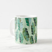 Mug Design de mode avec banane tropicale plantes (Devant gauche)