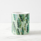 Mug Design de mode avec banane tropicale plantes (Centre)