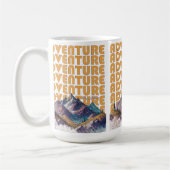 Mug Design de montagne d'aventure (Gauche)