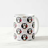 Mug Design de Motif de surface de pingouin mou Imprime (Devant droit)