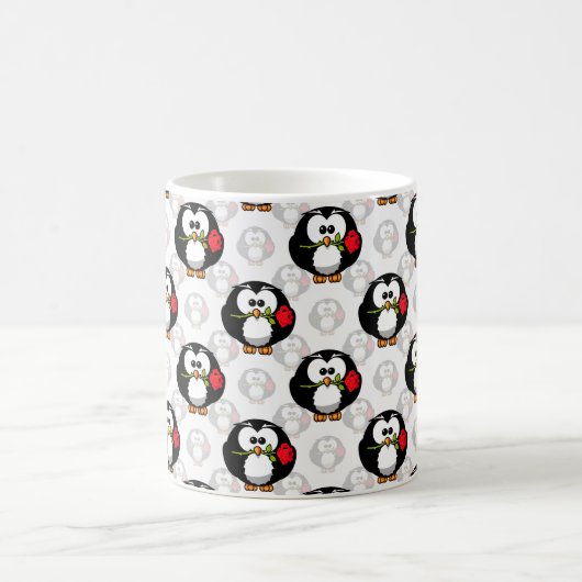Mug Design de Motif de surface de pingouin mou Imprime (Centre)