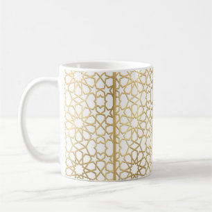 Mug Design de Motif géométrique en or