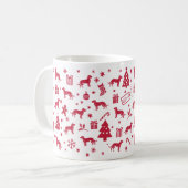 Mug Design de Noël à cheveux grossiers de Styrie (Devant gauche)