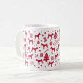 Mug Design de Noël Basenji (Devant gauche)