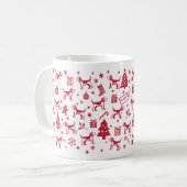 Mug Design de Noël beagle (Devant gauche)