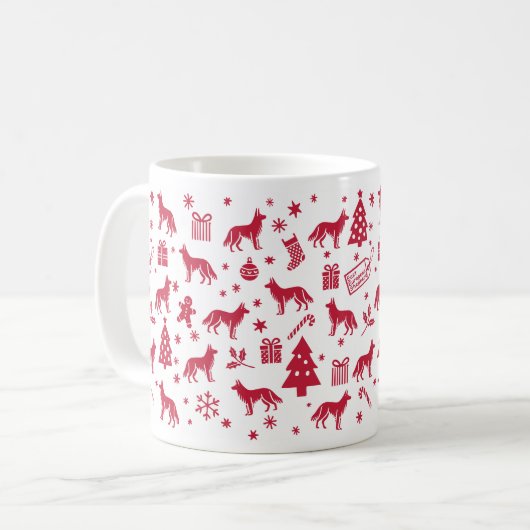 Mug Design de Noël berger d'Europe orientale (Devant gauche)