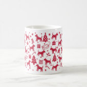 Mug Design de Noël Bull Terrier (Centre)