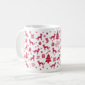 Mug Design de Noël chinois arrêté (Devant gauche)
