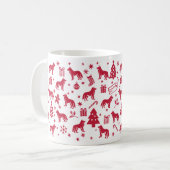 Mug Design de Noël de Chien Tamaskan (Devant gauche)