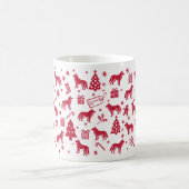 Mug Design de Noël de Chien Tamaskan (Centre)