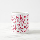 Mug Design de Noël du berger blanc (Centre)